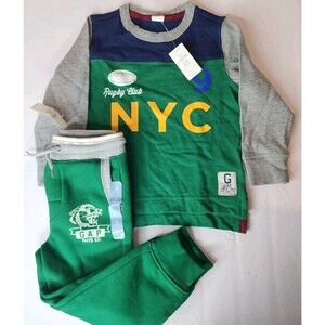 Babygap Set For Boys 3Y Green With NYC Print And More Designs